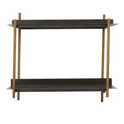 Gray And Brass Metal Wall Shelf-Kirkland's Home Fashion