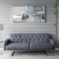 Gray And Brown Abstract Stones Framed Wall Art-Kirkland's Home Outlet