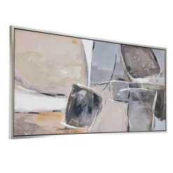 Gray And Brown Abstract Stones Framed Wall Art-Kirkland's Home Outlet