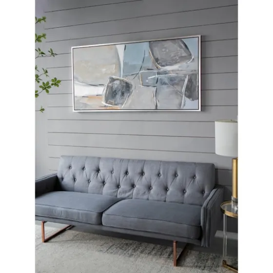 Gray And Brown Abstract Stones Framed Wall Art-Kirkland's Home Outlet