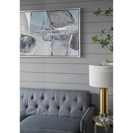 Gray And Brown Abstract Stones Framed Wall Art-Kirkland's Home Outlet