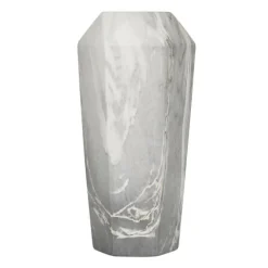 Gray And Gold Faux Marble Geometric Vase-Kirkland's Home Cheap