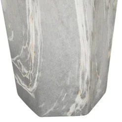 Gray And Gold Faux Marble Geometric Vase-Kirkland's Home Cheap