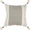 Gray And Ivory Color Block Pillow-Kirkland's Home Shop