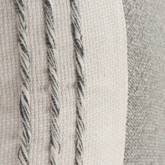 Gray And Ivory Color Block Pillow-Kirkland's Home Shop
