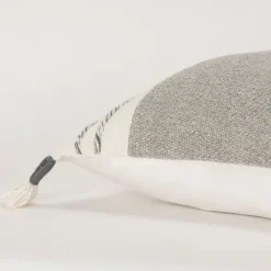 Gray And Ivory Color Block Pillow-Kirkland's Home Shop