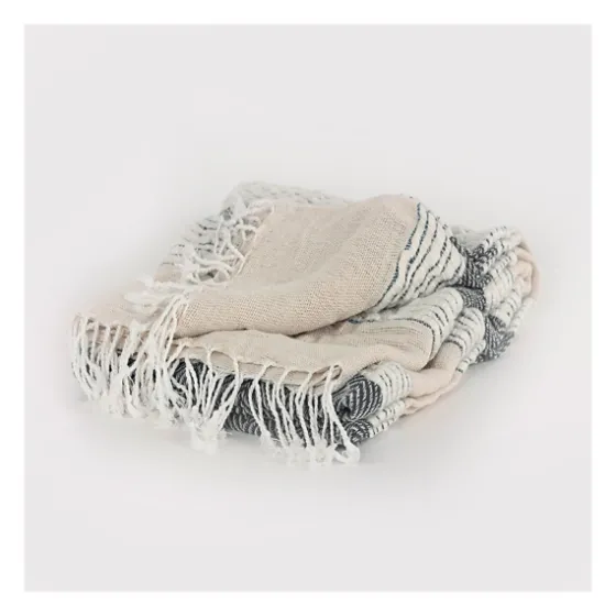 Gray And Natural Colorblock Chevron Throw-Kirkland's Home Flash Sale