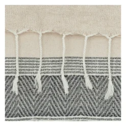 Gray And Natural Colorblock Chevron Throw-Kirkland's Home Flash Sale