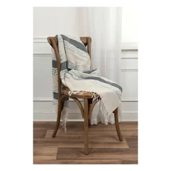 Gray And Natural Colorblock Chevron Throw-Kirkland's Home Flash Sale
