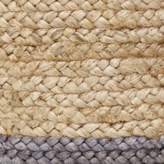 Gray And Tan Woven Jute Basket With Tassel, 19 In.-Kirkland's Home New