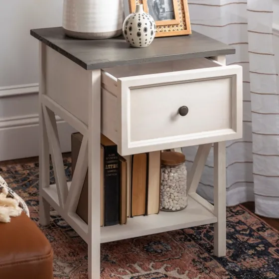 Gray And Wash Reclaimed Wood Accent Table-Kirkland's Home Flash Sale