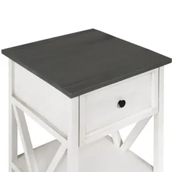 Gray And Wash Reclaimed Wood Accent Table-Kirkland's Home Flash Sale