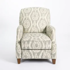 Gray And White Damask Upholstered Recliner-Kirkland's Home Discount