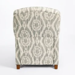 Gray And White Damask Upholstered Recliner-Kirkland's Home Discount