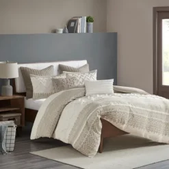 Gray And White 3-Pc. California King Duvet Set-Kirkland's Home Store