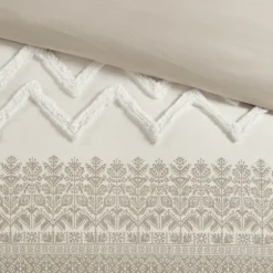 Gray And White 3-Pc. California King Duvet Set-Kirkland's Home Store