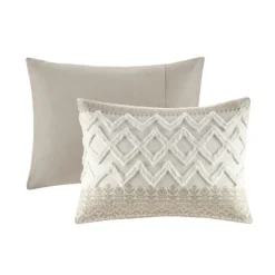 Gray And White 3-Pc. California King Duvet Set-Kirkland's Home Store