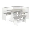 Gray And White 3-Pc. Dining Nook Set-Kirkland's Home Fashion