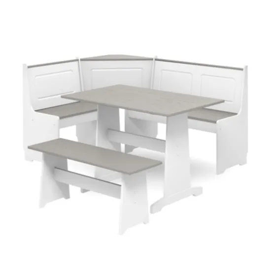 Gray And White 3-Pc. Dining Nook Set-Kirkland's Home Fashion