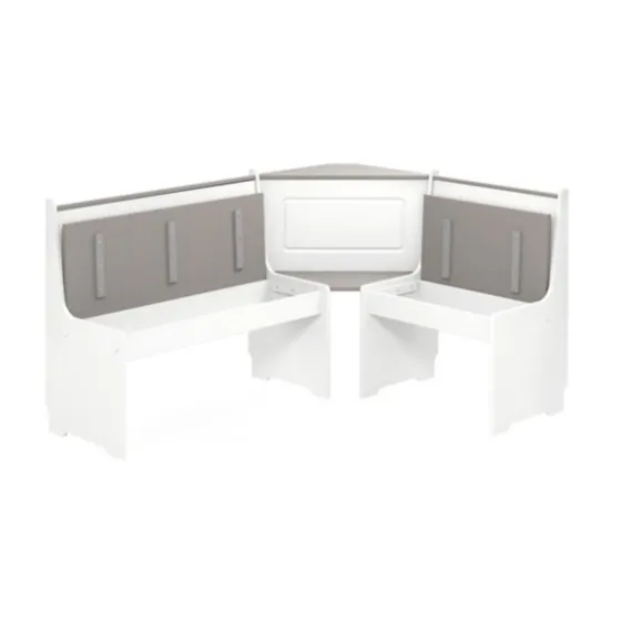 Gray And White 3-Pc. Dining Nook Set-Kirkland's Home Fashion