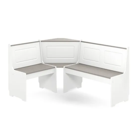 Gray And White 3-Pc. Dining Nook Set-Kirkland's Home Fashion