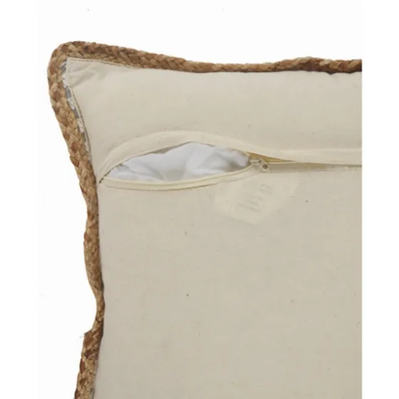 Gray And White Stripped Jute Border Accent Pillow-Kirkland's Home New