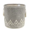 Gray And White Tuft Peaks Storage Basket-Kirkland's Home Outlet