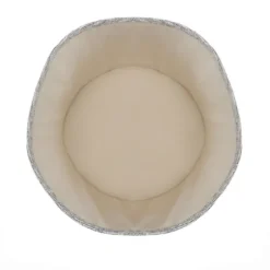 Gray And White Tuft Peaks Storage Basket-Kirkland's Home Outlet
