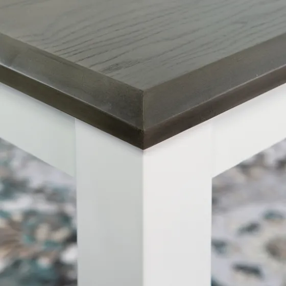 Gray And White Two-Toned Wood Dining Table-Kirkland's Home Store