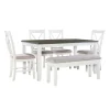 Gray And White Upholstered Wood 6-Pc. Dining Set-Kirkland's Home Shop