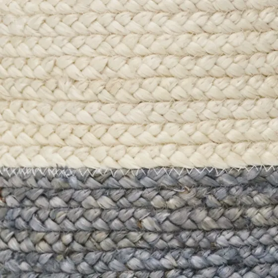 Gray And White Woven Basket With Tassel, 19 In.-Kirkland's Home Flash Sale