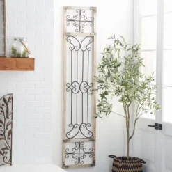 Gray Angelic Scrollwork Panel Wall Plaque-Kirkland's Home Online