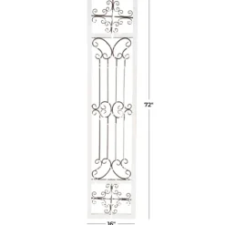 Gray Angelic Scrollwork Panel Wall Plaque-Kirkland's Home Online