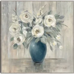 Gray Barn Floral Framed Canvas Art Print-Kirkland's Home Clearance