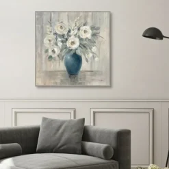 Gray Barn Floral Framed Canvas Art Print-Kirkland's Home Clearance