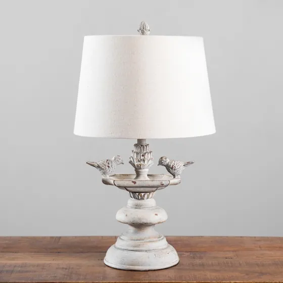 Gray Bird Bath Table Lamp-Kirkland's Home New