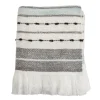 Gray Blue Multi Stripe Throw Blanket-Kirkland's Home Sale