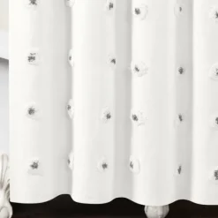 Gray Boho Tufted Circles Shower Curtain-Kirkland's Home Best Sale