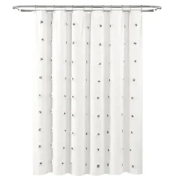 Gray Boho Tufted Circles Shower Curtain-Kirkland's Home Best Sale