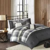 Gray Buffalo Check King 7-Pc. Comforter Set-Kirkland's Home Cheap