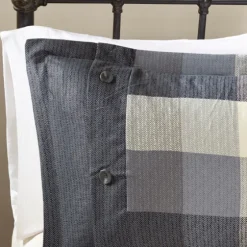 Gray Buffalo Check King 7-Pc. Comforter Set-Kirkland's Home Cheap