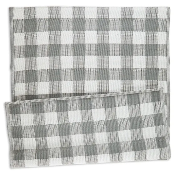 Gray Buffalo Check Outdoor Area Rug, 4X6-Kirkland's Home Online