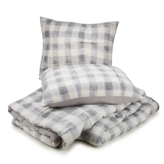 Gray Buffalo Check 5-Pc. King Comforter Set-Kirkland's Home Store