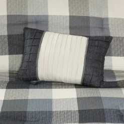 Gray Buffalo Herringbone Queen 7-Pc. Comforter Set-Kirkland's Home Store