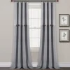 Gray Button And Stripe Curtain Panel Set, 95 In.-Kirkland's Home Clearance