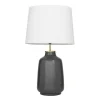 Gray Ceramic Base Gold Accent Table Lamp-Kirkland's Home Flash Sale