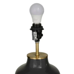 Gray Ceramic Base Gold Accent Table Lamp-Kirkland's Home Flash Sale