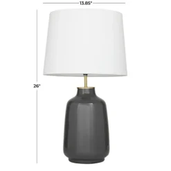 Gray Ceramic Base Gold Accent Table Lamp-Kirkland's Home Flash Sale