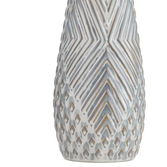 Gray Ceramic 3D Pattern Table Lamp-Kirkland's Home Flash Sale