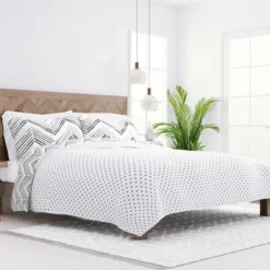 Gray Chevron Reversible 3-Pc. King Quilt Set-Kirkland's Home Online